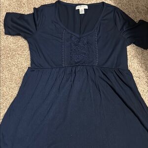 Motherhood Maternity Navy Blue Top